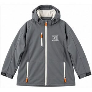 Clique Softshell Jacket 3X Gray 71 Construction Hooded Fleece Lined Gorpcore